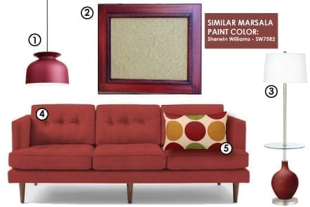 Incorporating Marsala in Your Home - 2015 Color of the Year: Marsala